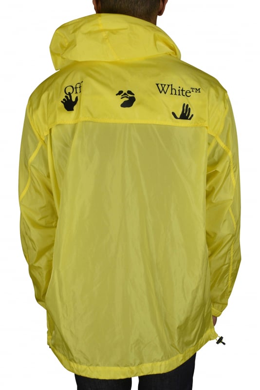Cazadora amarilla de Off-White.Cremallera frontal con logotipo amarillo y negro.Impresión del logotipo en la parte delantera.Capucha clásica.Bolsillo en el pecho con cremallera.Puños elásticos.Dobladillo con cordón.