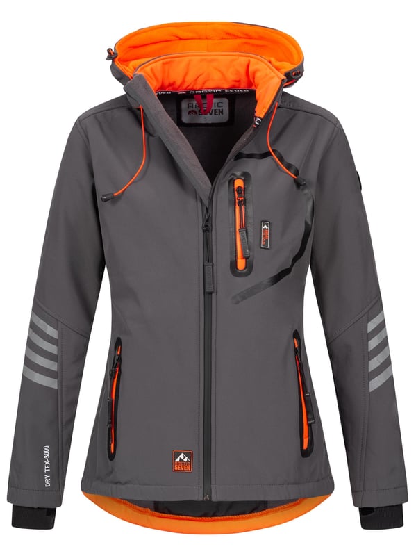 Arctic Seven Softshelljack voor dames - Wind- en waterafstotende outdoorjas met afneembare capuchon

Deze softshell jas van Arctic Seven combineert stijl, functionaliteit en comfort. Dankzij het waterafstotende buitenmateriaal, de hoogwaardige afwerking en het moderne design is het de ideale metgezel voor buitenactiviteiten. De jas heeft een perfecte pasvorm, heeft een licht getailleerde snit en is aan de achterkant langer dan aan de voorkant.

Wind- en waterafstotend voor optimale bescherming

Afneembare capuchon met trekkoord voor flexibele draagmogelijkheden

Hoge kraag met kinbescherming beschermt tegen wind en kou

Ruime zakken met fleece voering – aan de zijkanten, op de borst en aan de binnenkant

Duimgaten en geribbelde manchetten voor extra comfort

Reflecterende details voor betere zichtbaarheid

Materiaal:

Materiaal buitenkant: 96% polyester, 4% elastaan

Materiaal binnenkant: 100% polyester (fleece voering voor warmte)
