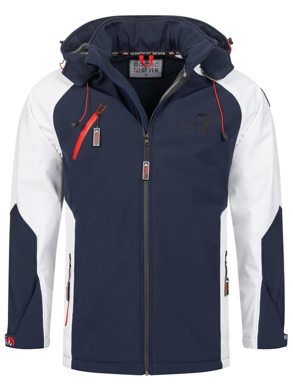 Chaqueta Softshell para hombre Arctic Seven: chaqueta para exteriores repelente al viento y al agua con capucha desmontable

Esta funcional chaqueta softshell de Arctic Seven combina un diseño moderno con una alta funcionalidad. Gracias a Dry Tex - 3000 Protect, es repelente al agua y aislante del calor, perfecto para actividades al aire libre. Las llamativas combinaciones de colores y el corte ergonómico garantizan un aspecto deportivo y una gran comodidad de uso.

Repelente al viento y al agua: protección con Dry Tex - 3000 Protect

Cuello alto con mentonera: evita de forma fiable el viento y el frío

Bolsillos e interior con forro polar para una calidez cómoda

Capucha con cordón: desmontable con cremallera

Corte ergonómico y puños ajustables: para un ajuste óptimo

Cremalleras grandes y detalles del logotipo: diseño deportivo y moderno

Material:

Material exterior: 96% poliéster, 4% elastano

Material interior: 100% poliéster (con forro polar)