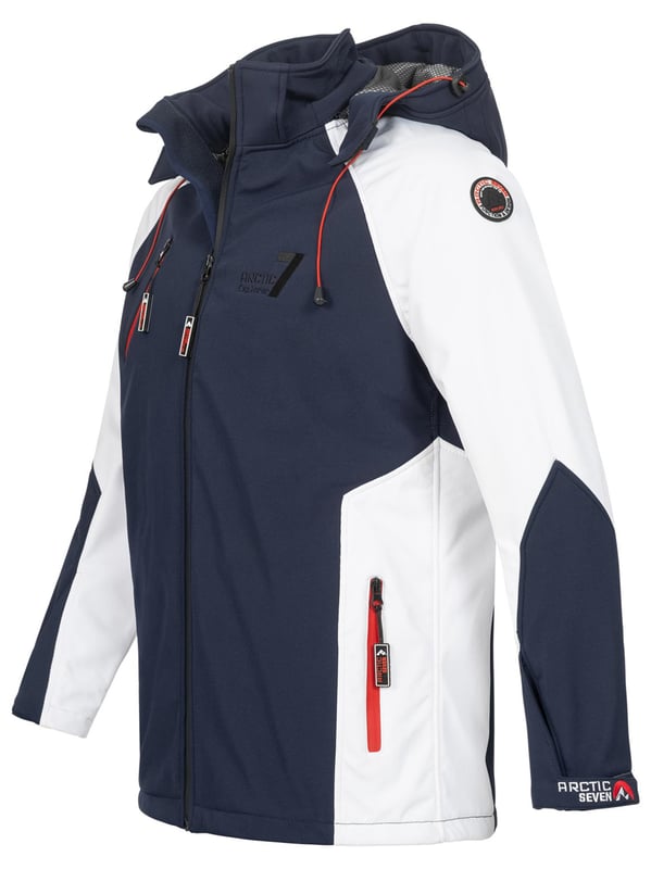 Chaqueta Softshell para hombre Arctic Seven: chaqueta para exteriores repelente al viento y al agua con capucha desmontable

Esta funcional chaqueta softshell de Arctic Seven combina un diseño moderno con una alta funcionalidad. Gracias a Dry Tex - 3000 Protect, es repelente al agua y aislante del calor, perfecto para actividades al aire libre. Las llamativas combinaciones de colores y el corte ergonómico garantizan un aspecto deportivo y una gran comodidad de uso.

Repelente al viento y al agua: protección con Dry Tex - 3000 Protect

Cuello alto con mentonera: evita de forma fiable el viento y el frío

Bolsillos e interior con forro polar para una calidez cómoda

Capucha con cordón: desmontable con cremallera

Corte ergonómico y puños ajustables: para un ajuste óptimo

Cremalleras grandes y detalles del logotipo: diseño deportivo y moderno

Material:

Material exterior: 96% poliéster, 4% elastano

Material interior: 100% poliéster (con forro polar)