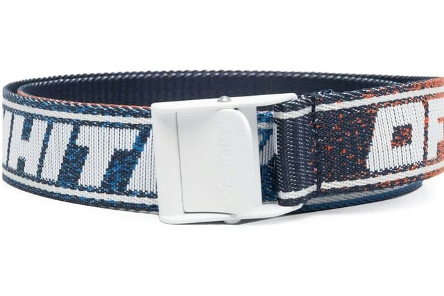 Off White industriële riem in meerdere kleuren.- Gespsluiting.- Off White logo.- Ref: OWRB0090038401