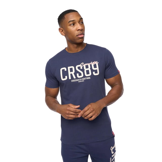 100% Cotton. Fabric: Soft Touch. Design: Back Print, Text. Neckline: Crew Neck. Sleeve-Type: Short-Sleeved. Woven Label. Fit: Regular. M: 40 in. L: 42 in. XL: 44 in.