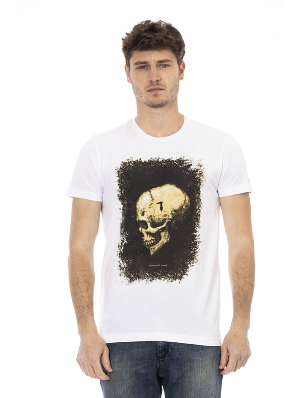 Camiseta De Manga Corta Con Cuello Redondo. Estampado frontal.