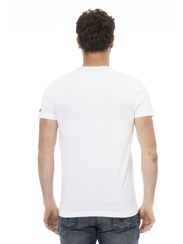 Camiseta De Manga Corta Con Cuello Redondo. Estampado frontal.