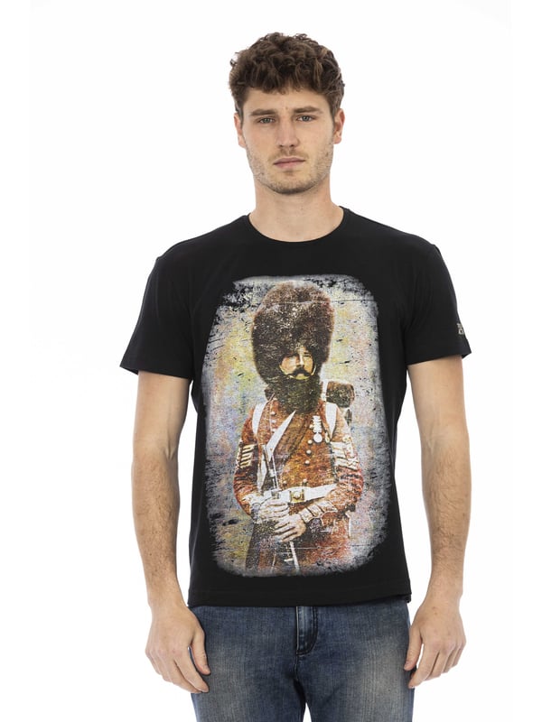 Camiseta De Manga Corta Con Cuello Redondo. Estampado frontal.