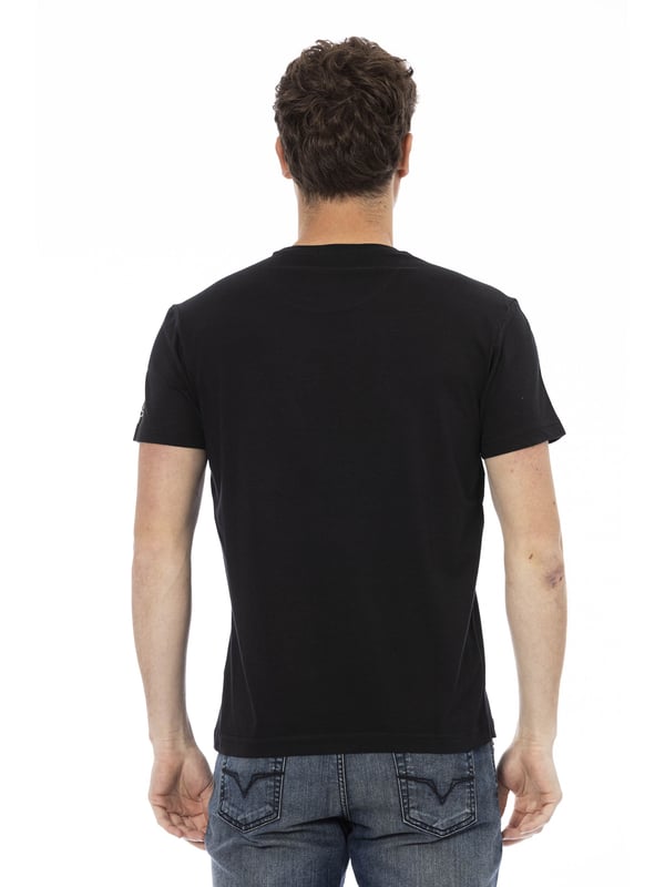 Camiseta De Manga Corta Con Cuello Redondo. Estampado frontal.