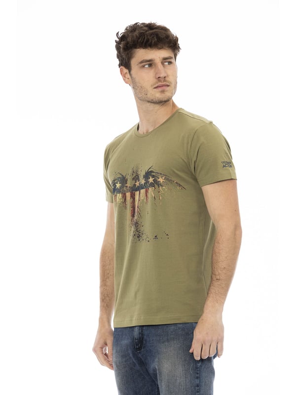 Camiseta De Manga Corta Con Cuello Redondo. Estampado frontal.