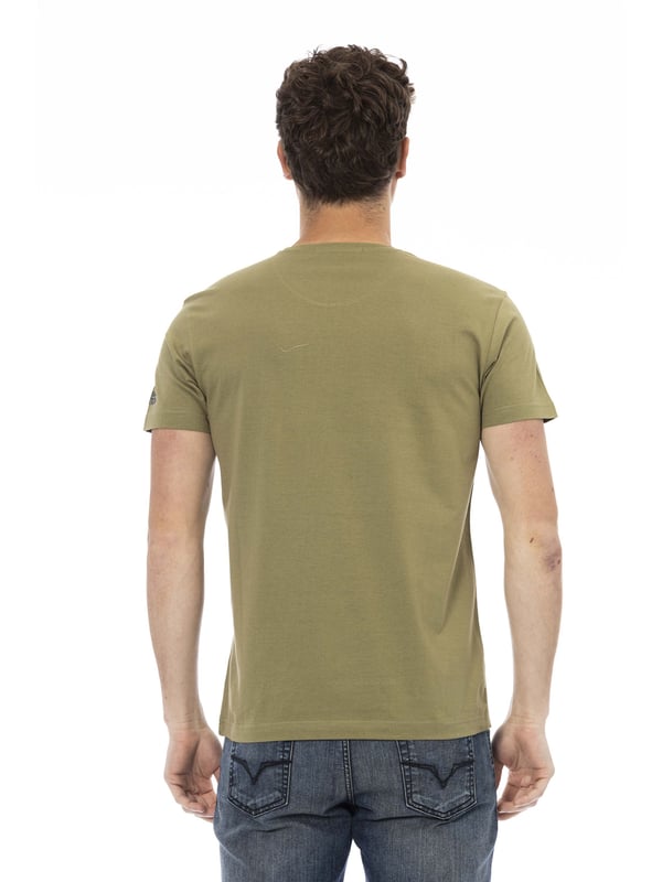 Camiseta De Manga Corta Con Cuello Redondo. Estampado frontal.