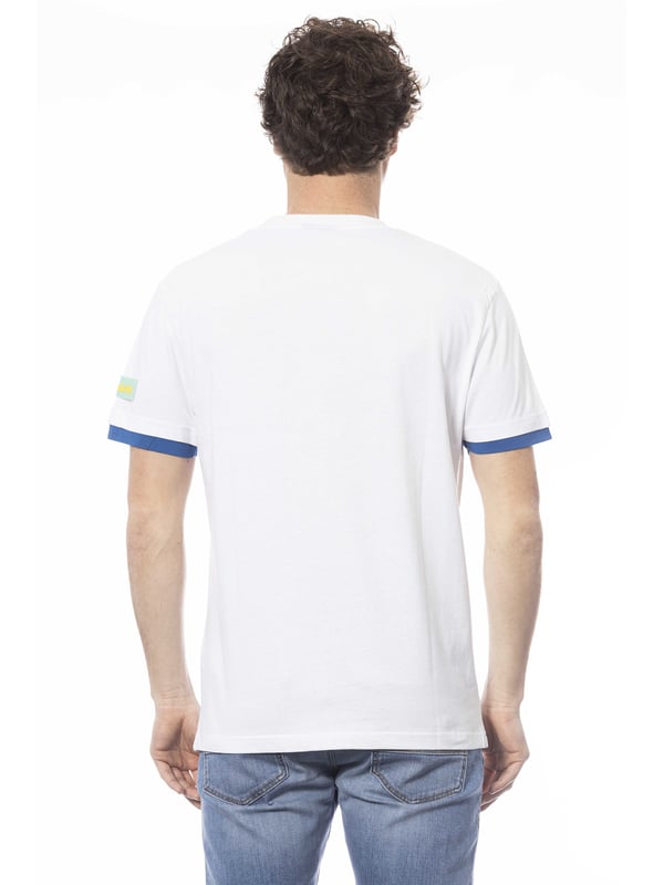 Camiseta De Manga Corta Con Cuello Redondo. Logotipo estampado en el pecho.