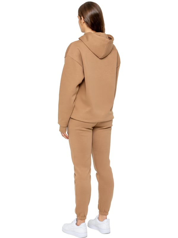 Conjunto de chándal Enzo para mujer. Sudadera con capucha extragrande de manga larga y joggers de ajuste relajado. Mantiene tu cuerpo cálido y cómodo. Los pantalones deportivos cuentan con 2 bolsillos laterales. Forro interior polar cepillado para mayor comodidad. Diseño de pierna con puños, cintura elástica con cordones. Ideal para usar en ropa casual y de trabajo.