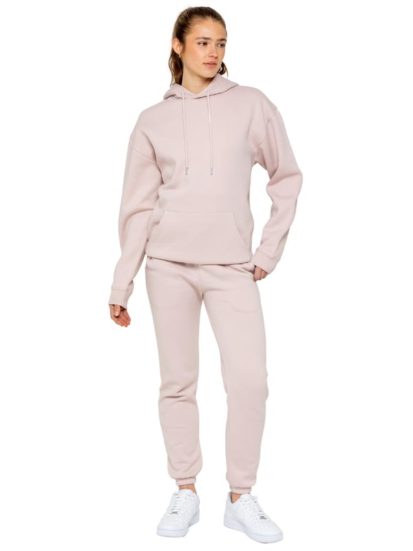 Enzo Womens Tracksuit Set. Long sleeve Oversized Hoodie and Relaxed Fit Joggers. Keeps your Body Warm and Comfortable. Joggers Feature 2 Side Slash Pockets. Brushed Back Inner Fleece Lining for more Comfort. Cuffed Leg Design, Elasticated Waist with drawstrings. Ideal to use for Casual and Work wear.