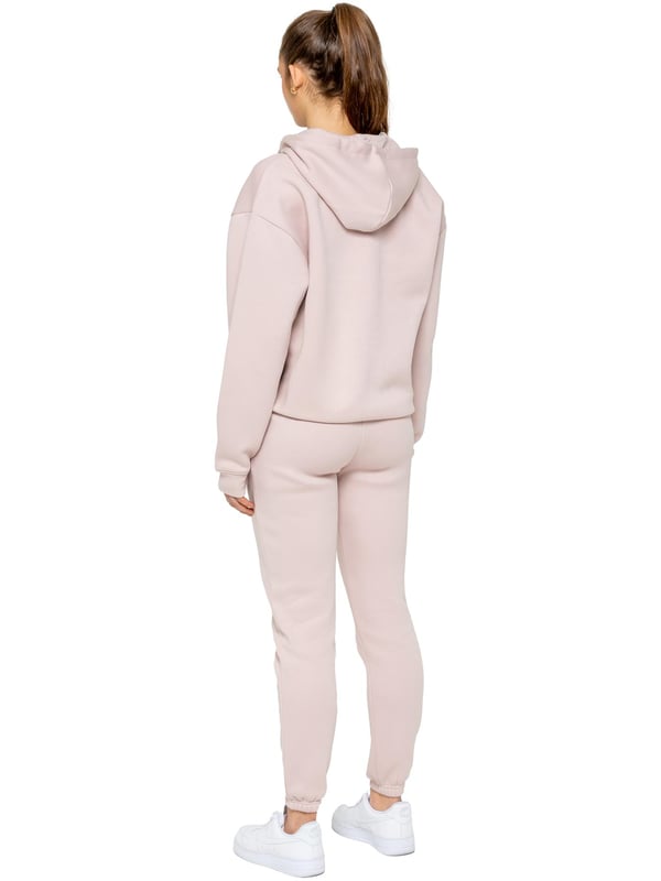 Enzo Womens Oversized Hoodie Tracksuit Set. Pullover Sweatshirt With Hood And Sweatpants Joggers Set. Oversized Hoodie And Regular Fit Joggers With Cuffed Design And Brushed Back Inner Fleece. Oversized Relaxed Fit For Casual Wear. Essential Loungewear Tracksuit.