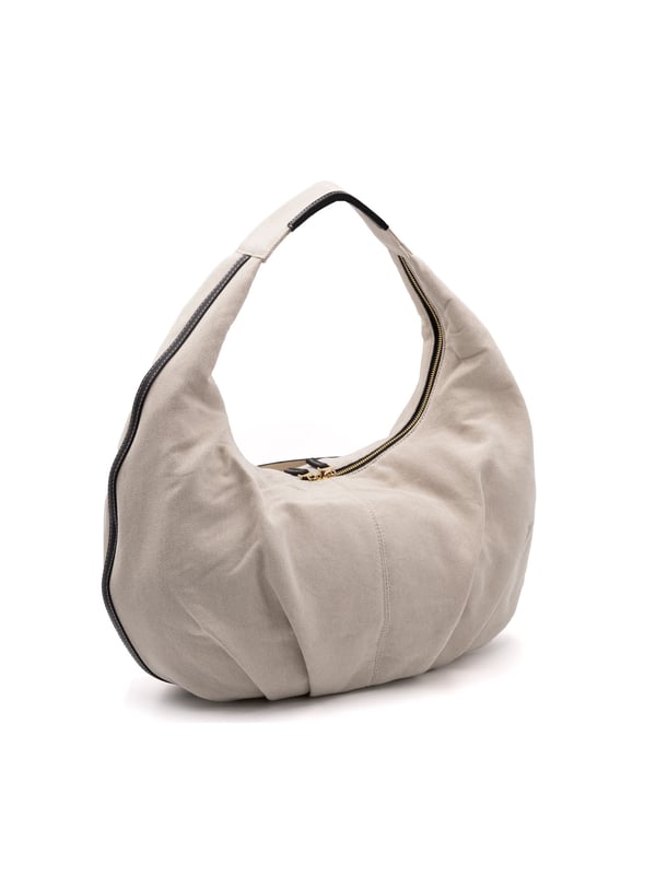 Bolso bandolera para mujer. El cierre es con cremallera. Los bolsillos internos son dos con cremallera y dos abiertos. Los bolsillos externos están ausentes. La bandolera es ajustable y extraíble en tejido. El mango es de tela. Hay un compartimento interno. El material externo es 100%PU. Internamente es 100% Poliéster. Medidas: 45x29x18 cm. Producto de moda