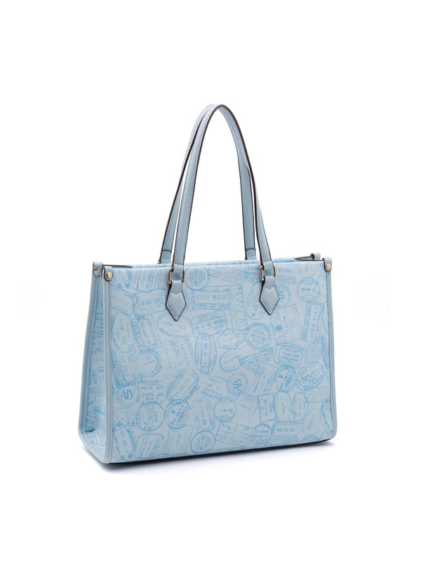 Bolso bandolera para mujer. El cierre es con cremallera. Los bolsillos internos son dos con cremallera y dos abiertos. Los bolsillos externos están ausentes. Falta la correa para el hombro. El mango es de cuero. Hay un compartimento interno. El material externo es 100%PU. Internamente es 100% Poliéster. Medidas: 36x14x27 cm. Producto de moda