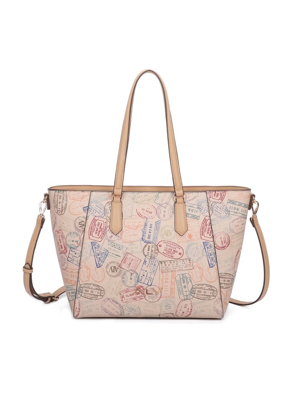 Bolso bandolera para mujer. El cierre es con cremallera. Los bolsillos internos son dos con cremallera y dos abiertos. Los bolsillos externos están ausentes. La bandolera es ajustable en piel. El mango es de cuero. Hay un compartimento interno. El material externo es 100%PU. Internamente es 100% Poliéster. Medidas: 44x16x28 cm. Producto de moda
