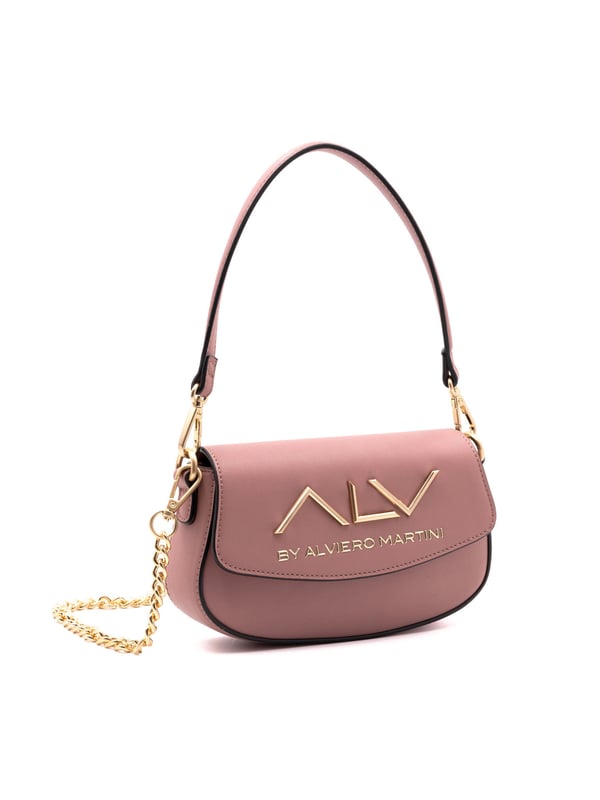 Bolso bandolera para mujer. El cierre es a presión y botón. Los bolsillos internos son dos con cremallera y dos abiertos. Los bolsillos externos están ausentes. La bandolera es extraíble en cadena. El asa es extraíble en piel. Hay un compartimento interno. El material externo es 100%PU. Internamente es 100% Poliéster. Medidas: 21x12x5 cm. Producto de moda