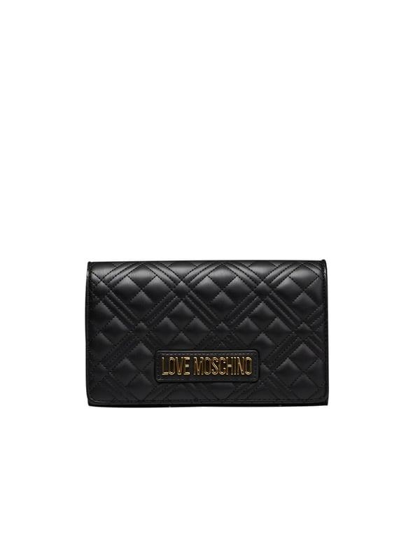 Tasche mit Kette. Verschluss mit Klappe und Magnetknopf. Logo vorne. 24*7*16 cm.