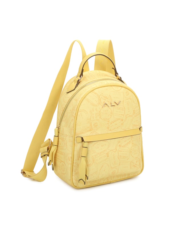 Damenrucksack mit Reißverschluss. zwei Reißverschluss- und zwei offene Innentaschen. eine Vorderseite mit Außentaschen mit Reißverschluss. verstellbarer und abnehmbarer Schultergurt aus Stoff. im Ledergriff. ein Innenfach.  Außenmaterial: Innenmaterial: 100 % Polyester. Maße: 26x12x32 cm. Modeprodukt