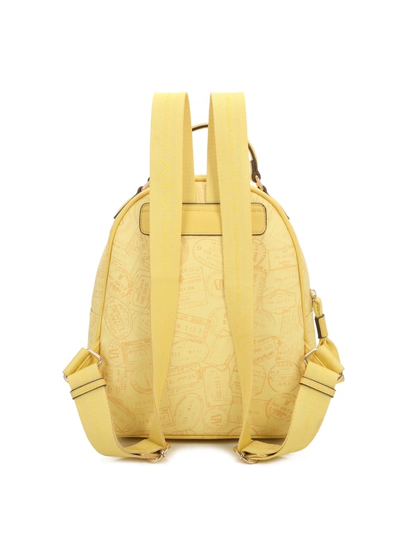 Damenrucksack mit Reißverschluss. zwei Reißverschluss- und zwei offene Innentaschen. eine Vorderseite mit Außentaschen mit Reißverschluss. verstellbarer und abnehmbarer Schultergurt aus Stoff. im Ledergriff. ein Innenfach.  Außenmaterial: Innenmaterial: 100 % Polyester. Maße: 26x12x32 cm. Modeprodukt
