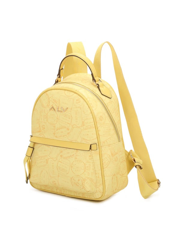 Damenrucksack mit Reißverschluss. zwei Reißverschluss- und zwei offene Innentaschen. eine Vorderseite mit Außentaschen mit Reißverschluss. verstellbarer und abnehmbarer Schultergurt aus Stoff. im Ledergriff. ein Innenfach.  Außenmaterial: Innenmaterial: 100 % Polyester. Maße: 26x12x32 cm. Modeprodukt