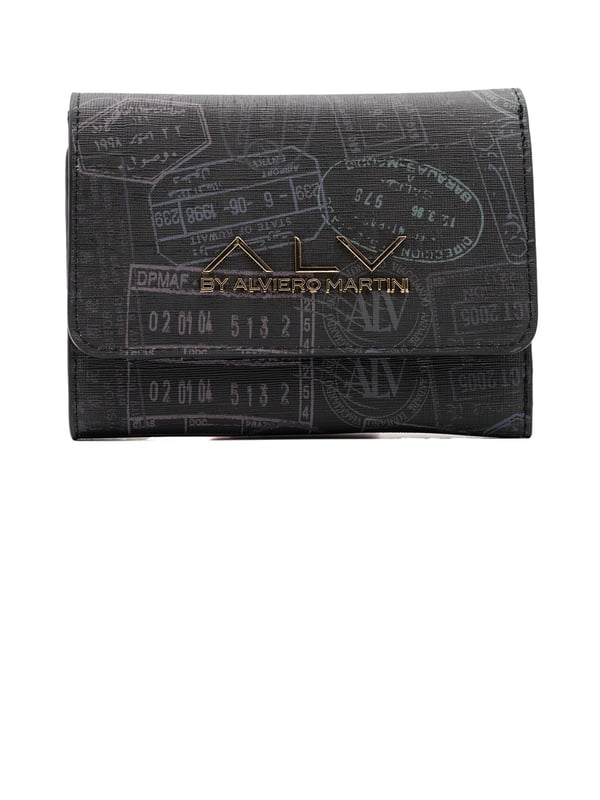 Damenbrieftasche mit Schnappverschluss. zwei Reißverschluss- und zwei offene Innentaschen. fehlende Außentaschen. fehlender Schultergurt. fehlender Griff. fehlende Innenfächer.  Außenmaterial: Innenmaterial: 100 % Polyester. Maße: 15x2x11 cm. Modeprodukt