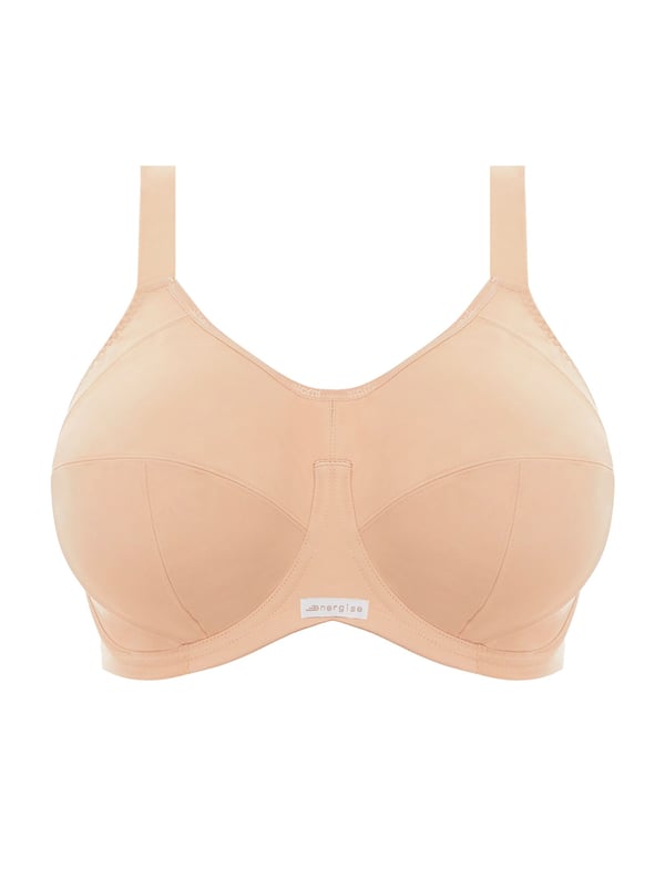 Elomi Energise Underwired Sports Bra. With a three section cup, multiway back and non-compression design. The product is recommended as hand wash only.