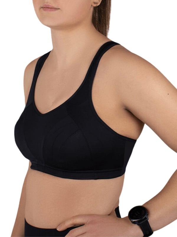 The Shock Absorber Active&nbsp;multi sports bra is sure to revolutionize anyone&rsquo;s workout regimen. You&rsquo;ll achieve a stylish, athletic look with this crop top design combined with ultimate comfort and support you never thought possible. Complete with two sets of hook &amp; eyes so you can get ready for your next workout with ease. This sports bra is wire free and non-padded for a comfortable fit that is perfect for your next gym session. There are adjustable padded straps and this piece has a racerback style for extra support and flexibility to stay focused on reaching your peak performance goals. This Shock Absorber bra includes breathable powermesh side panels to bring breathability and ventilation when it matters most, while also being made from moisture-wicking high-performance fabrics which prevent sweat build-up without sacrificing shape or design.

Wire-free
Moisture-wicking material
Non-padded cups
Racerback design
Extreme bounce control
Double hook and eye closure on back for extra support
Powermesh side panels
Padded, adjustable shoulder straps
Country of origin: Indonesia
Composition: 60% Polyester | 30% Polyamide | 4% Elastane
Listed in UK sizes
