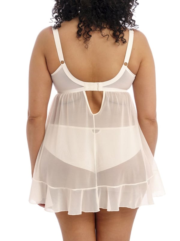 Elomi Priya Babydoll. With three section cups, for good uplift and seperation. This product is hand-wash only.