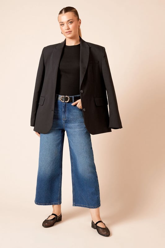 Trendy culotte-style jeans for a modern silhouette
        High-waisted design for a flattering fit
        Wide-leg cut for comfort and style
        Classic five-pocket styling
        Cropped length perfect for showcasing footwear
    
    Embrace effortless chic with these denim culotte jeans from Dorothy Perkins. The high-waisted design and wide-leg cut create a fashionable silhouette that's both comfortable and on-trend. Perfect for the woman who loves to stay current without compromising on comfort, these jeans are ideal for a variety of casual occasions. Style them with a tucked-in blouse and blazer for a smart-casual brunch with friends, or pair with a cosy jumper for a relaxed family gathering. The cropped length is perfect for showing off your favourite flats or trainers, making these jeans a versatile addition to your wardrobe. Easy to dress up or down, they're sure to become a go-to piece for your everyday style, offering that perfect balance of fashion-forward design and practical comfort that Dorothy Perkins is known for.