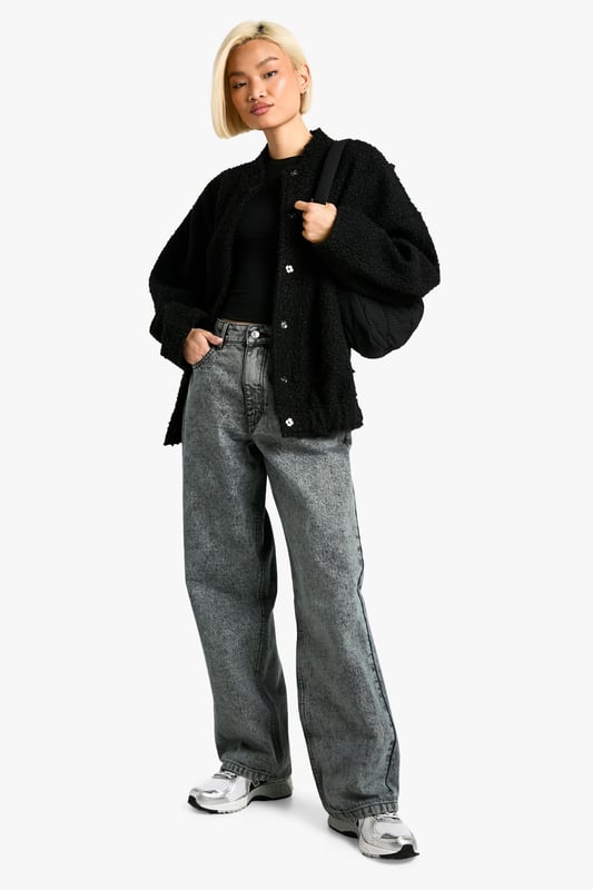 Relaxed boyfriend fit for effortless style
        High-rise waist for a flattering silhouette
        Wide leg design for maximum comfort
        Classic five-pocket styling
        Versatile wash perfect for various outfits
    
    Embrace laid-back chic with these boyfriend jeans from Boohoo. The relaxed fit and wide leg design offer unparalleled comfort without compromising on style. Perfect for casual outings, these jeans can be dressed up or down with ease. Pair them with a cropped tee and trainers for a cool, off-duty look, or style with a fitted blouse and ankle boots for a more polished ensemble. The high-rise waist flatters your figure, while the versatile wash ensures these jeans will become a staple in your wardrobe. Ideal for family gatherings, brunch dates, or casual Fridays at the office, these boyfriend jeans offer endless styling possibilities. Their relaxed nature makes them perfect for those days when you want to feel comfortable yet fashionable.