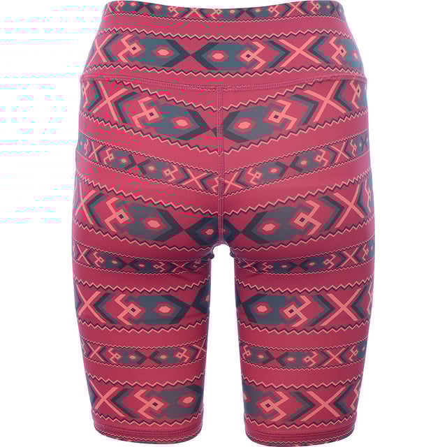 76% Polyester &amp; 24% Elastane. High rise shorts with an elastic waist and logo print to hem. In a bodycon fit