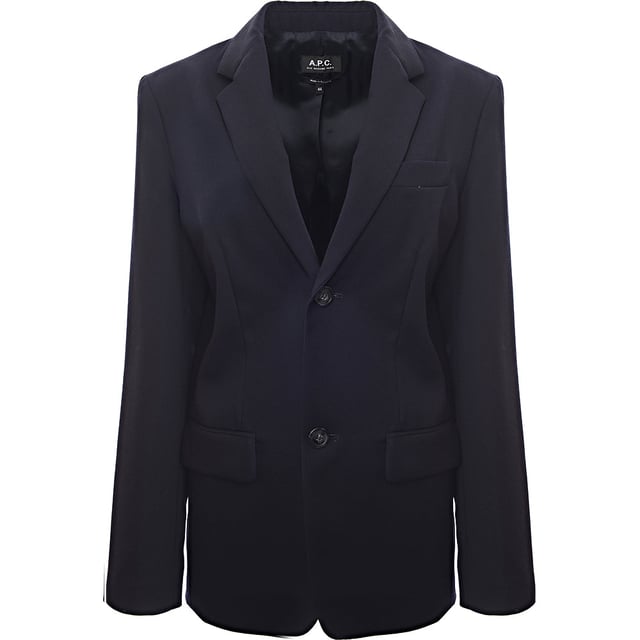 100% virgin wool Product DetailsEncapsulating the label's minimal aesthetic, A.P.C?s navy Harry blazer is constructed from lightweight virgin wool, tailored with single-breasted notched lapels and tonal button fastenings.
A.P.C.Loved for its subtly-branded, pared-back aesthetic, A.P.C. has been at the vanguard of Parisian chic for over thirty years, well before it hit the mainstream. These are seasonless staples that will stand the test of time, and always look effortlessly cool.