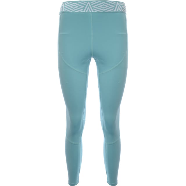 Main: 82% Polyester, Main: 18% Elastane. The Umbro co-ord jacquard waist leggings in teal are a stylish and comfortable choice for anyone looking to add a splash of color and pattern to their wardrobe. The fun pattern detail on the waistband adds a unique touch that sets these leggings apart from the rest. Whether you're hitting the gym or just running errands, these leggings are sure to turn heads and keep you feeling confident and fashionable. With a history of blending sport with street style, Umbro continues to be a go-to for trendy athleisure wear.
