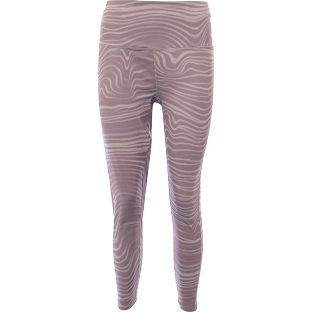Main: 77% Polyester, Main: 23% Elastane. The Puma Studio yoga high-waisted leggings in a mauve swirl pattern are a perfect blend of style and comfort for your yoga sessions. The high waist offers support while the unique swirl pattern adds a touch of elegance, making you stand out in your yoga class. These leggings are not just about looks; they're designed to enhance your movements and provide the flexibility you need for any pose. Whether you're a beginner or a seasoned yogi, these leggings are sure to become a cherished part of your yoga journey.