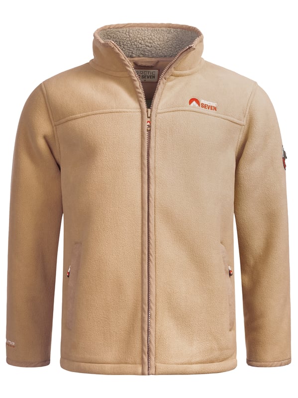 Chaqueta polar para hombre Arctic Seven: cálida y duradera con forro de piel de peluche
Esta cálida chaqueta polar para exteriores de Arctic Seven ofrece la combinación perfecta de comodidad y funcionalidad. Gracias a la tecnología DRY-TEX 3000, te mantiene agradablemente abrigado sin restringir la libertad de movimiento, ideal para los días frescos de otoño, invierno o actividades al aire libre.

Cálido y duradero, perfecto para los días fríos

Totalmente forrado con suave piel de peluche en el interior

El cuello alto y reforzado protege contra el viento y el frío

Bolsillos laterales con cremallera y forro polar para calentar las manos

Cremallera robusta y de longitud completa

Cintura elástica interna para un ajuste perfecto

Letras y logotipo bordado en el pecho, logotipo de alta calidad en la parte superior del brazo

Material:

Tejido exterior: 100% poliéster

Forro: 100% poliéster (piel de peluche)