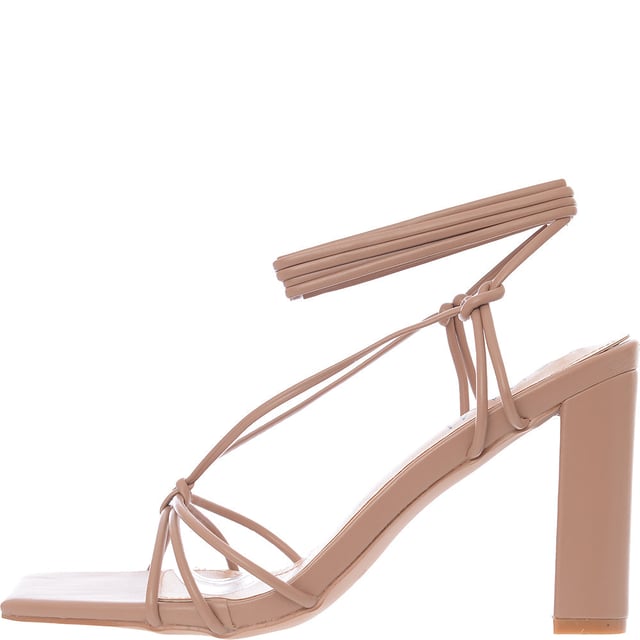 Upper: 100% Textile, Inner: 100% Other materials, Sole: 100% Other materials, Lining: 100% Other materials Simmi Shoes Womens Heidi Heeled Sandals In Beige