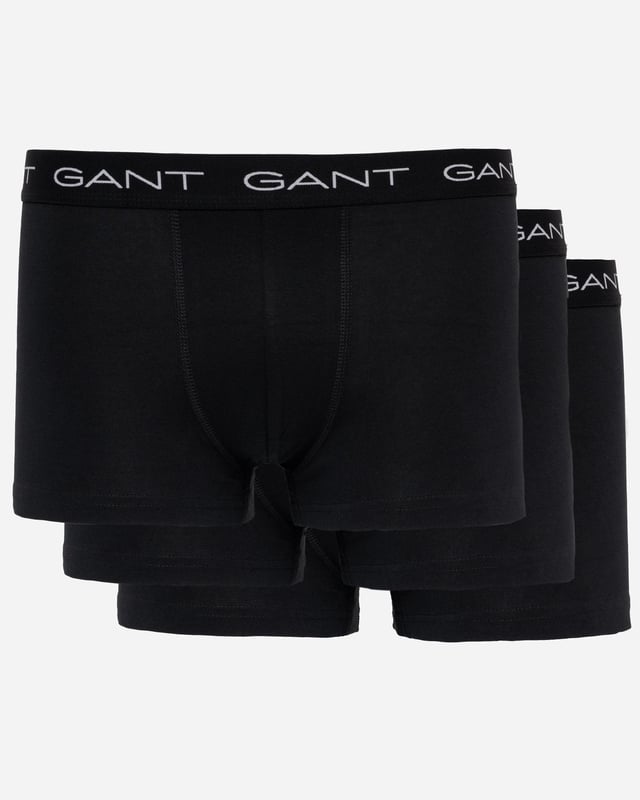 GANT's underwear delivers supportive, comfortable fits in high-quality fabrics. These cotton jersey trunks from GANT arrive in a 3-pack of classic, solid colors. They have a slim fit, regular waist and short leg length. Each trunk features a jacquard-knitted elastic waistband detailed with repeating GANT logos.

Pack of three
Slim fit
Short leg length
Regular waist
Jacquard-knitted waistband
GANT logos at waistband

 95% Cotton, 5% Elastane 

900023003
 
 