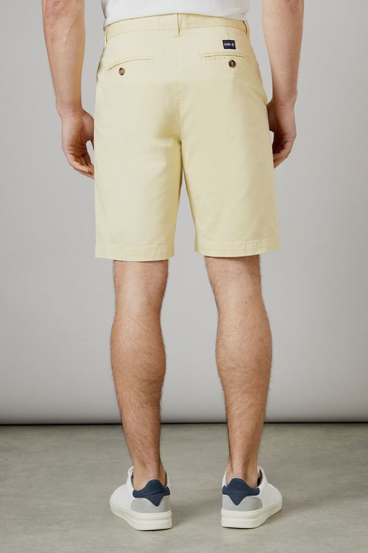 Premium Chino Short from Maine. An essential item in every man's wardrobe when the sun's out, chino shorts are the smart-casual answer to summer dressing. Made from a premium fabrication for a long-lasting soft feel.