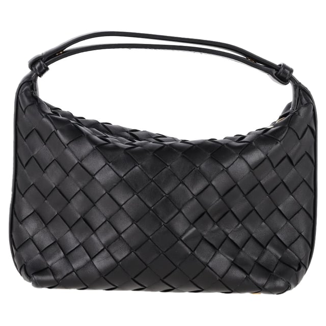 VINTAGE, RRP AS NEW
The Bottega Veneta Wallace Shoulder Bag is a sophisticated piece that exudes the brand's signature craftsmanship. Made from luxurious black calfskin, the bag features the iconic Intrecciato weaving technique, adding a rich texture to its sleek design. The adjustable shoulder strap ensures a perfect fit, while the zippered closure secures your essentials in the spacious main compartment. With its minimalist design and timeless appeal, this bag effortlessly complements any wardrobe.


with Dust bag

Bottega Veneta Wallace Shoulder Bag in Black Leather
Condition: very good
Signs of wear: light marks on interior and exterior
Packaging: Dust bag
Color: black
Material: Leather | calfskin leather
Size: One Size | One Size
Measurements: Width: 270; Height: 170; Length: 250; Handle drop: 270; Strap length: 0
SKU: NAPPUGBBA462459W