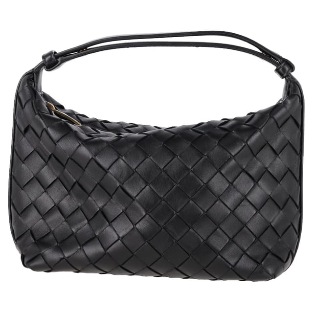 VINTAGE, RRP AS NEW
The Bottega Veneta Wallace Shoulder Bag is a sophisticated piece that exudes the brand's signature craftsmanship. Made from luxurious black calfskin, the bag features the iconic Intrecciato weaving technique, adding a rich texture to its sleek design. The adjustable shoulder strap ensures a perfect fit, while the zippered closure secures your essentials in the spacious main compartment. With its minimalist design and timeless appeal, this bag effortlessly complements any wardrobe.


with Dust bag

Bottega Veneta Wallace Shoulder Bag in Black Leather
Condition: very good
Signs of wear: light marks on interior and exterior
Packaging: Dust bag
Color: black
Material: Leather | calfskin leather
Size: One Size | One Size
Measurements: Width: 270; Height: 170; Length: 250; Handle drop: 270; Strap length: 0
SKU: NAPPUGBBA462459W
