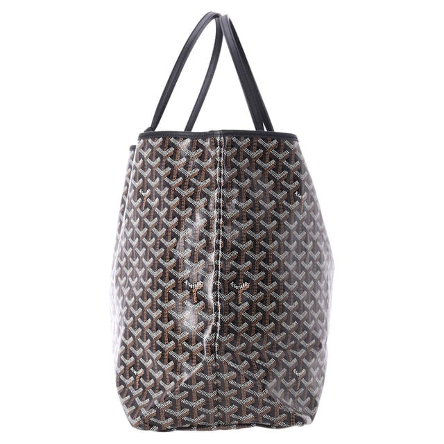 VINTAGE, RRP AS NEW
The Goyard Saint Louis GM Tote Bag in Black Coated Canvas is a timeless luxury accessory, featuring the iconic Goyardine pattern and durable, lightweight construction. Spacious and versatile, this oversized tote is perfect for carrying all your essentials, from work to weekend getaways. The black color and understated design make it an elegant yet practical choice for any wardrobe. Style it with a casual outfit, like a chic sweater and jeans, or pair it with a sleek dress for a polished, everyday look.

Goyard Saint Louis GM Tote Bag in Black Coated Canvas

Condition: Excellent
Signs of wear: No retail tag, No visible sign of wear., Out of store condition, No sign of being worn.
Packaging: None
Color: Black
Material: Coated canvas
Size: One Size | One Size
Measurements: Width: 190; Height: 320; Length: 570; Handle drop: 570; Strap length: 0
SKU: NAPPUDEBA462762W