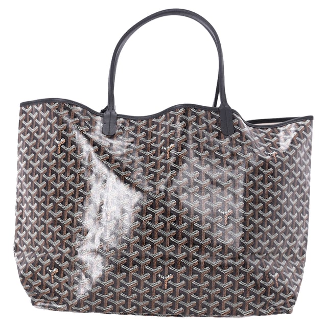 VINTAGE, RRP AS NEW
The Goyard Saint Louis GM Tote Bag in Black Coated Canvas is a timeless luxury accessory, featuring the iconic Goyardine pattern and durable, lightweight construction. Spacious and versatile, this oversized tote is perfect for carrying all your essentials, from work to weekend getaways. The black color and understated design make it an elegant yet practical choice for any wardrobe. Style it with a casual outfit, like a chic sweater and jeans, or pair it with a sleek dress for a polished, everyday look.

Goyard Saint Louis GM Tote Bag in Black Coated Canvas

Condition: Excellent
Signs of wear: No retail tag, No visible sign of wear., Out of store condition, No sign of being worn.
Packaging: None
Color: Black
Material: Coated canvas
Size: One Size | One Size
Measurements: Width: 190; Height: 320; Length: 570; Handle drop: 570; Strap length: 0
SKU: NAPPUDEBA462762W