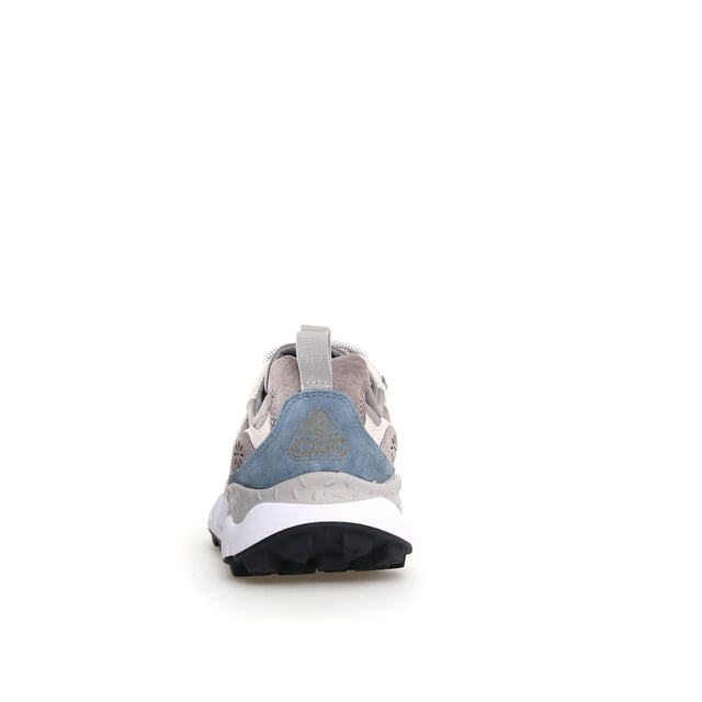Flower Mountain Yamano 3 Grey Trainers Quintessentially Flower Mountain the Yamano 3 is an eye-catching eclectic urban design crafted from Japanese fabrics and suede overlay inserts. Inspired by the bright colours and motifs of nature. Perfect for those seeking quality and all-day comfort in the form of a contemporary expressive silhouette.