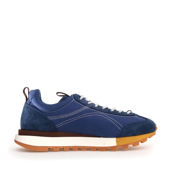 Flower Mountain New Asuka Universal Works Off White Trainers Sneaker with suede and cotton canvas upper featuring an antibacterial cork insole for enhanced freshness. Designed with a durable rubber sole for long-lasting wear and superior traction.