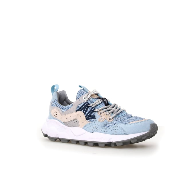 Quintessentially Flower Mountain  the Yamano 3 is an eye-catching  eclectic urban design crafted from Japanese fabrics and suede overlay inserts. Inspired by the bright colours and motifs of nature. Perfect for those seeking quality and all-day comfort in the form of a contemporary  expressive silhouette.