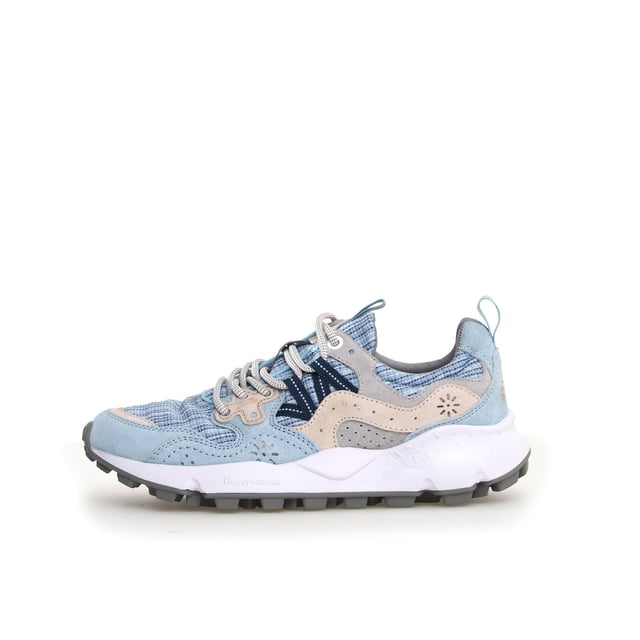Quintessentially Flower Mountain  the Yamano 3 is an eye-catching  eclectic urban design crafted from Japanese fabrics and suede overlay inserts. Inspired by the bright colours and motifs of nature. Perfect for those seeking quality and all-day comfort in the form of a contemporary  expressive silhouette.