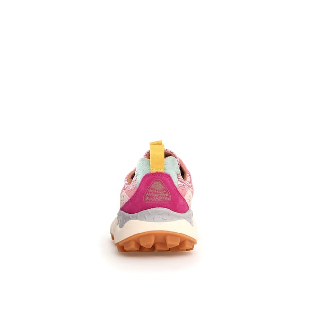 Quintessentially Flower Mountain  the Yamano 3 is an eye-catching  eclectic urban design crafted from Japanese fabrics and suede overlay inserts. Inspired by the bright colours and motifs of nature. Perfect for those seeking quality and all-day comfort in the form of a contemporary  expressive silhouette.