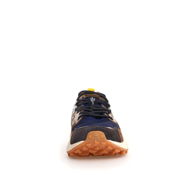 Quintessentially Flower Mountain  the Yamano 3 is an eye-catching  eclectic urban design crafted from Japanese fabrics and suede overlay inserts. Perfect for those seeking quality and all-day comfort in the form of a contemporary  expressive silhouette.