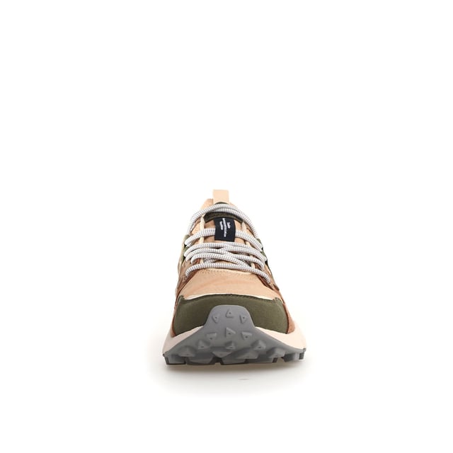 Quintessentially Flower Mountain  the Yamano 3 is an eye-catching  eclectic urban design crafted from Japanese fabrics and suede overlay inserts. Perfect for those seeking quality and all-day comfort in the form of a contemporary  expressive silhouette.