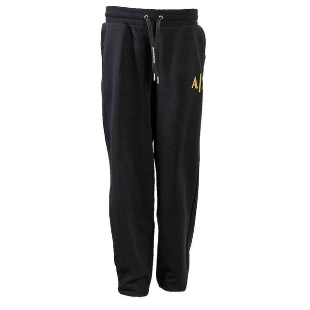 Kleur: 1200 Zwart Zwart Taille: Hoog Details: Gouden logo op de pijp Sluiting: Trekkoord in de taille met veters Lengte: Normaal Pasvorm: Normaal Gelegenheid: Vrije tijd
